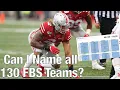 Can I Name All 130 FBS College Football Teams?