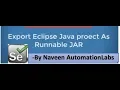 How to create Runnable JAR File from Selenium Project Executable JAR file