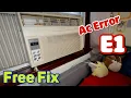 AC error E1 Quick FIX SHARP Model AF s60FX reset Filter clean