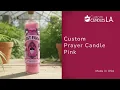Pink Prayer Candle Custom Candles LA