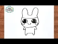 How To Draw MAMETCHI Tamagotchi Friends Character Drawing Step by Step