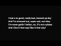 Charlotte Sands - Bad Day | Lyrics