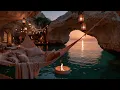 Calming Ocean Sounds And Relaxing Beach Sounds For Sleep - Peaceful Cave Beach Ambience