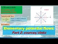 Elementary potential flows the building stones for potential flow theory Part 2 sources and sinks