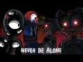 never be alone song / huggy wuggy robot vs raimbow friends (animation)