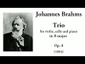 Brahms: Piano Trio No. 1 in B major, Op. 8 (1854 Version) (with Score)