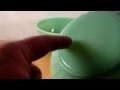 Fire King Jadeite 4 Nesting Bowls with Swirls