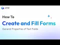 How to Make Your Own Fillable Forms in Minutes Part 1 General Properties of Text Fields in UPDF