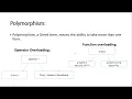 Concept of OOP s Inheritance Polymorphism Dynamic Binding Message Passing