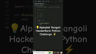 alphabet pattern HackerRank alphabet rangoli python challenge