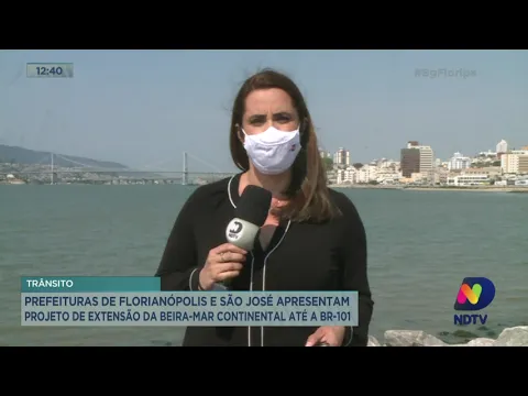 Prefeituras de Florianópolis e São José apresentam projeto de extensão da Beira-Mar até a BR-101