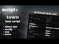 BEST script for roblox Town wit raw cc silent aim noclip flight MORE