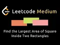 Find the Largest Area of Square Inside Two Rectangles - Leetcode 3047