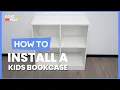 How to Install the 4-Cube Kids Bookcase with Open Shelves CB10443
