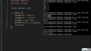 CS 174 Module 8 Part 2 Null Terminators The C String