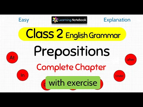 Download MP3 Class 2 Preposition । Class 2 English grammar Prepositions