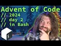 Advent of Code 2024 in Bash Day 2 - Red-Nosed Reports talk with Eric Wastl the creator