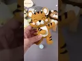 Tiger felt sewing stuffed toy Jungle animals felt toy decorations baby mobile