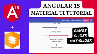 MAT-SLIDER in angular material UI create range slider in angular Angular15 - MaterialUI Tutorial
