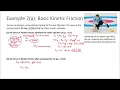 Kinetic Friction with Kinematics Example Problem
