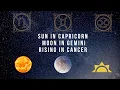 Capricorn Sun Gemini Moon Cancer Rising SUN MOON RISING COMBINATION