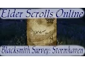 Blacksmith Survey Stormhaven Elder Scrolls Online