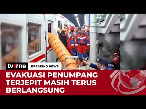 Penampakan Gerbong KRL yang Ditabrak KA Argo Bromo