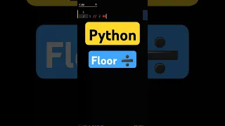 Floor Division Python Tutorial For Beginners