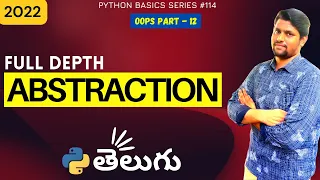 Abstraction In Python Abstract Class oops concepts Python tutorials