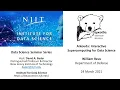 NJIT Data Science Seminar William Reus US Department of Defense
