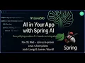 Bootiful Spring AI - An Evening with Josh Long and James Ward