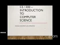 CS1300 Variable assignments and operations