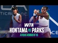 Mai Hontama vs Alycia Parks 2026 Athens Round of 16 WTA Match Highlights