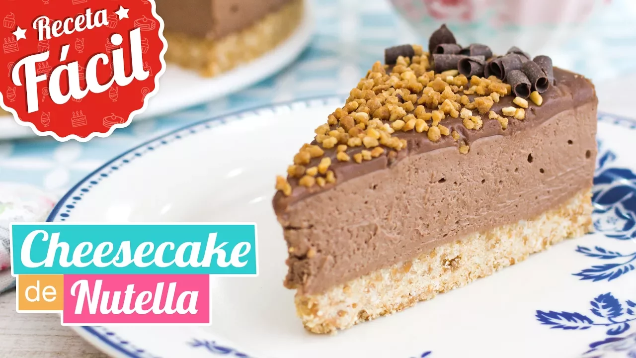 CHEESECAKE DE NUTELLA SIN HORNO   Receta fcil   Quiero Cupcakes!