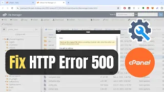 How To Fix HTTP Error 500 In cPanel