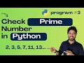 Prime Number in Python - Coding Errors Debugging CBSE CLASS 11 CS