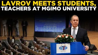 LAVROV MGIMO ADDRESS LIVE | Russian Foreign Minister Sergey Lavrov Meets Students and Teachers
