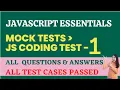 Mock Tests JS Coding Test - 1 JavaScript Essentials NxtWave CCBP 4 0