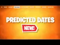 PREDICTED ITEM SHOP DATES