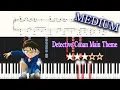 Download Lagu Detective Conan OST - Main Theme - Medium Piano Tutorial + Sheets【Piano Arrangement】