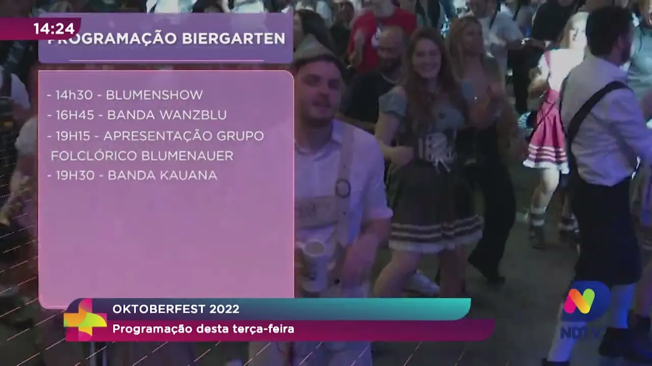 Oktoberfest 2022: programação desta terça-feira (18)