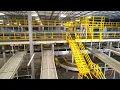 Construction Progress Interior Drone Denver CO Industrial Conveyor System