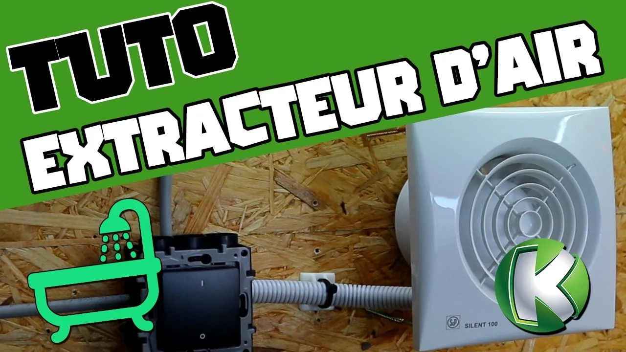 Raccorder un extracteur d’air avec temporisation en salle de bain