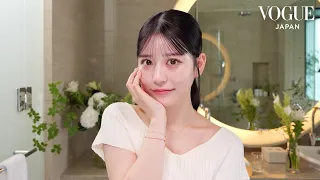 FRUITS ZIPPER 月足天音の美肌ルーティン。ストレスフリーなスキンケアとちょっぴり大人なアイドルメイク。| Beauty Secrets | VOGUE JAPAN & SK-II
