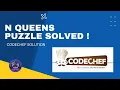 N Queens Puzzle Solved Problem Code EUREKA Python Coder CodeChef