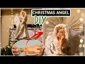 Barbie doll makeover DIY Christmas tree angel topper