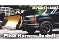 How to install a fisher plow wiring harness on a Chevy Truck