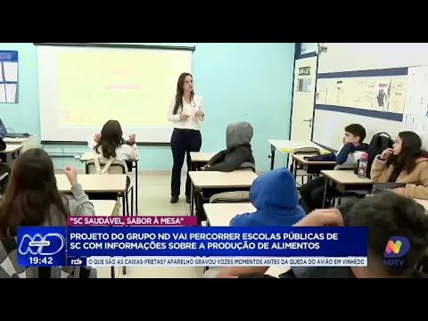 Projeto "SC Saudável, Sabor à Mesa" leva educação nutricional a escolas de Santa Catarina
