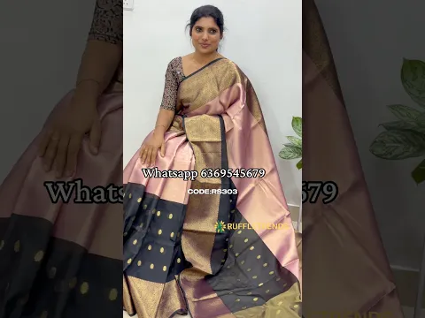Banarasi Silk | SAREE PRICE-1299 |SAREE CODE-RS303 |WA-6369545679|https://ruffletrends.com