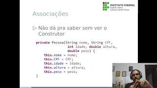 Do diagrama para o codigo Multiplicidade no Java - Prof Bruno Clemente